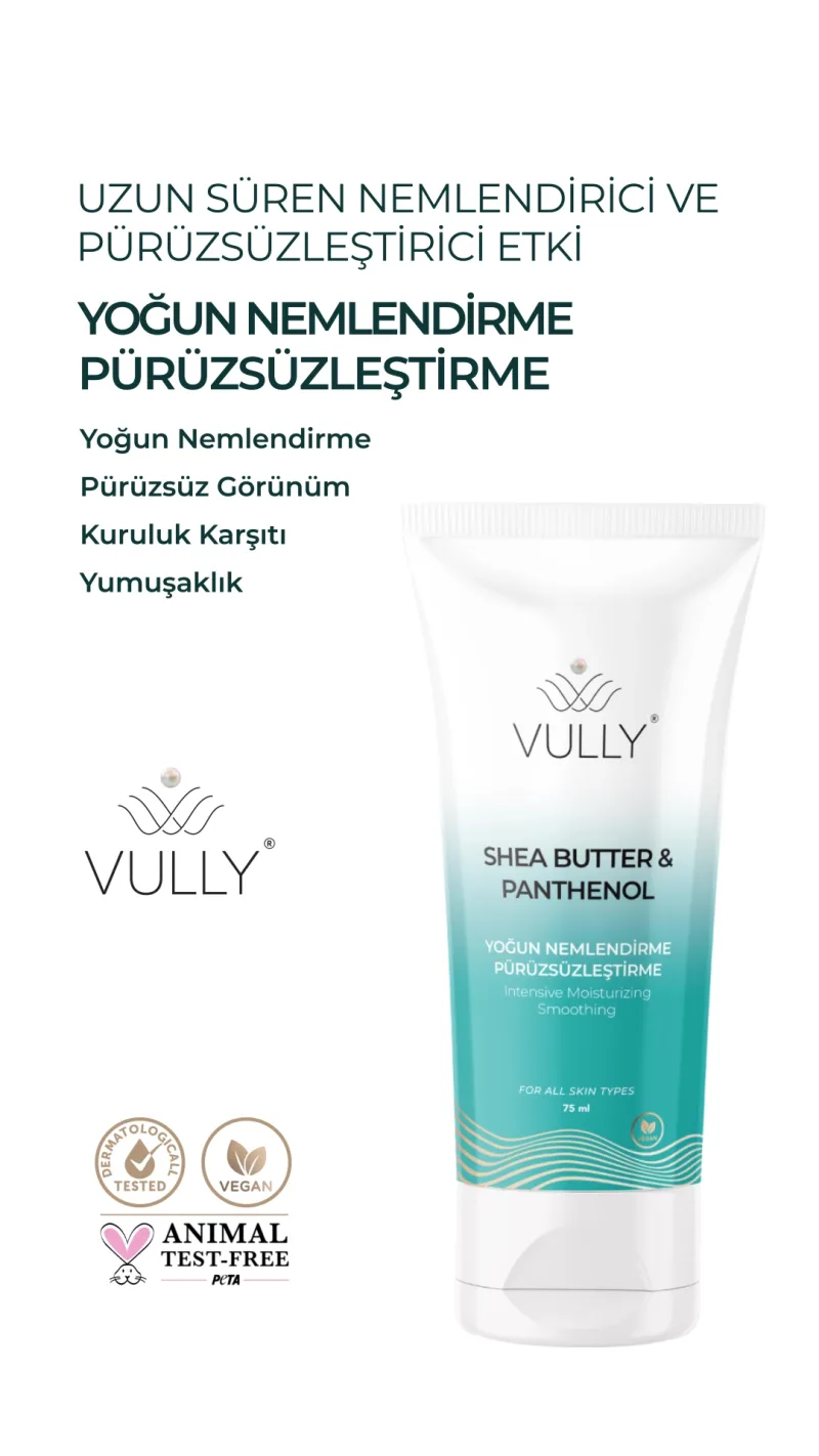 VULLY Yoğun Nemlendirici Pürüzsüzleştirici Kuru Ve Hassas Ciltler için El Kremi 75 ml