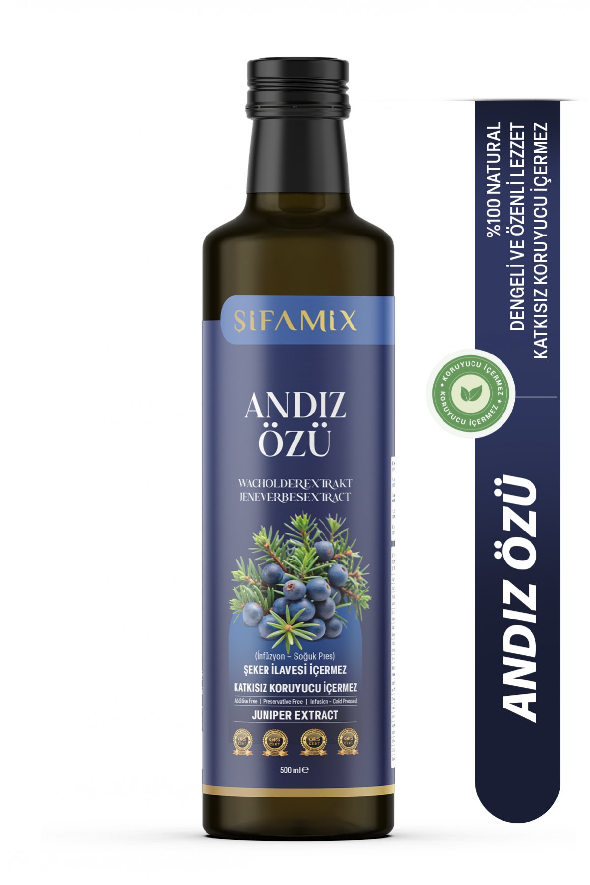 Andız Özü %100 Doğal Katkısız Koruyucusuz Soğuk Sıkım ve Şeker İlavesiz 350 Gr