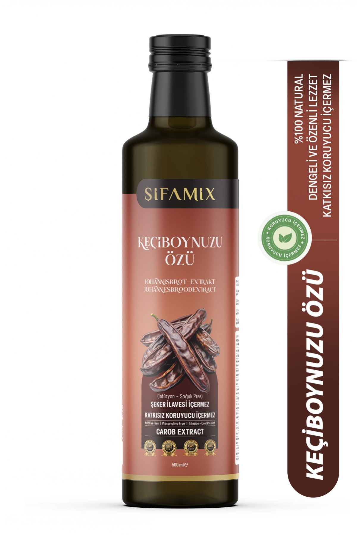 Keçiboynuzu Özü %100 Doğal Katkısız Koruyucusuz Soğuk Sıkım ve Şeker İlavesiz 700 Gr