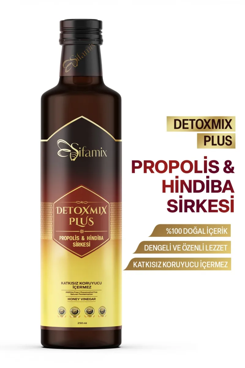 Detoxmix Plus Propolis & Hindiba Sirkesi 250 Ml