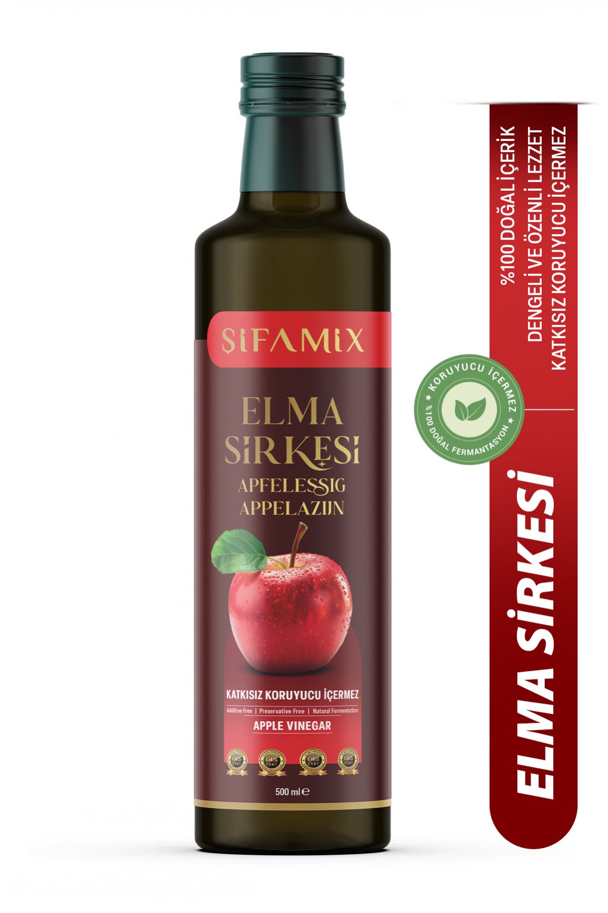 Elma Sirkesi Doğal Fermantasyon 500 Ml