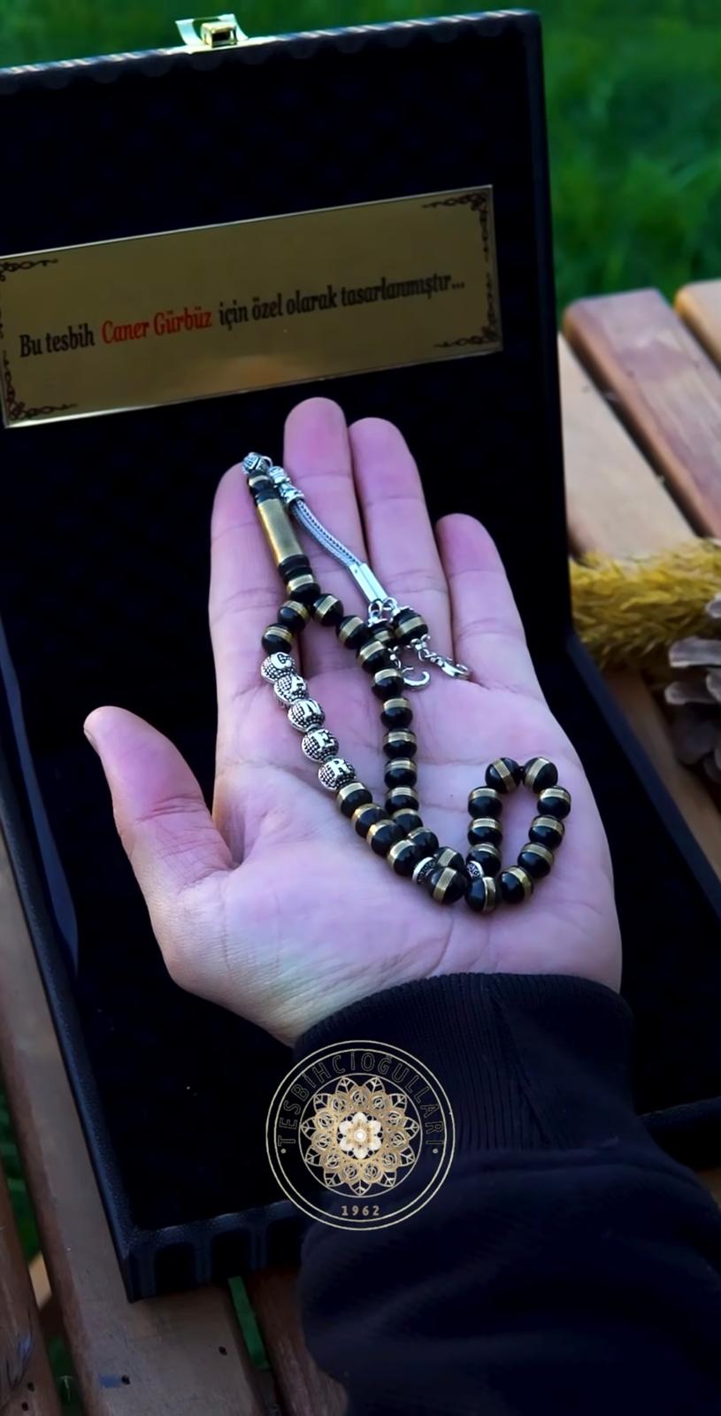 Pirinç İşlemeli Kuka Tesbih