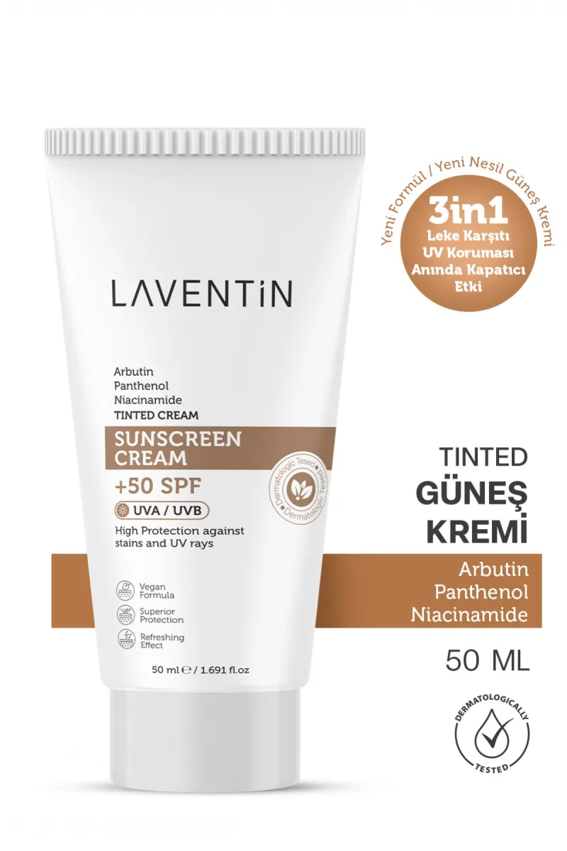Leke Karşıtı - Cilt Tonu Eşitleyici Renkli Kapatıcı Etkili Yüksek Koruyucu Spf+50 Güneş Kremi 50 Ml